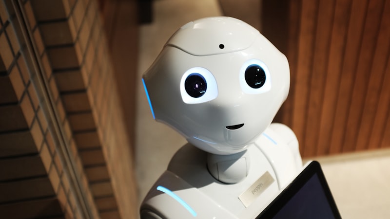 Robot humanoide representando agentes IA verticales