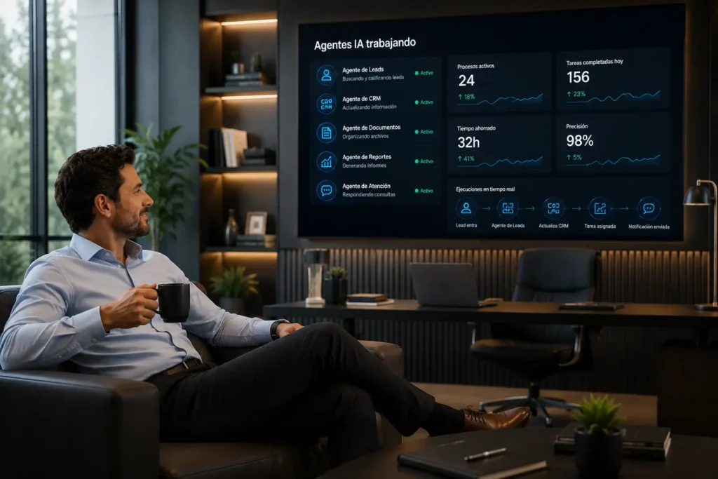 IA para empresas de servicios: cómo automatizar operaciones, ventas y administración